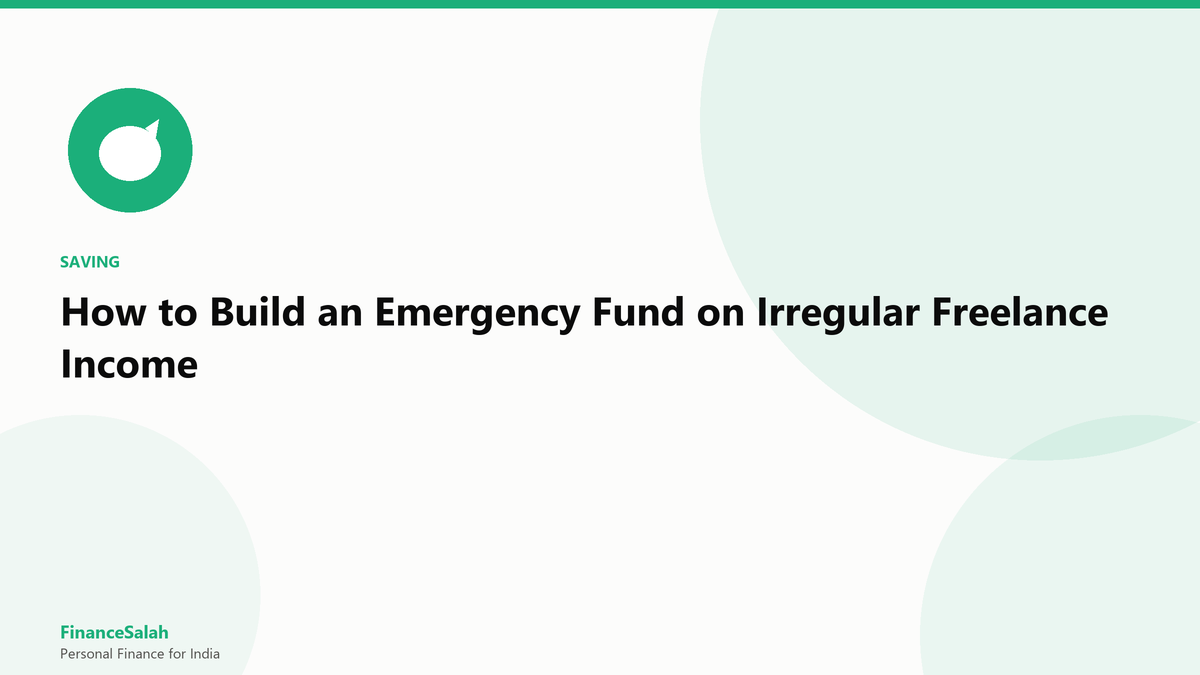 How to Build an Emergency Fund on Irregular Freelance Income