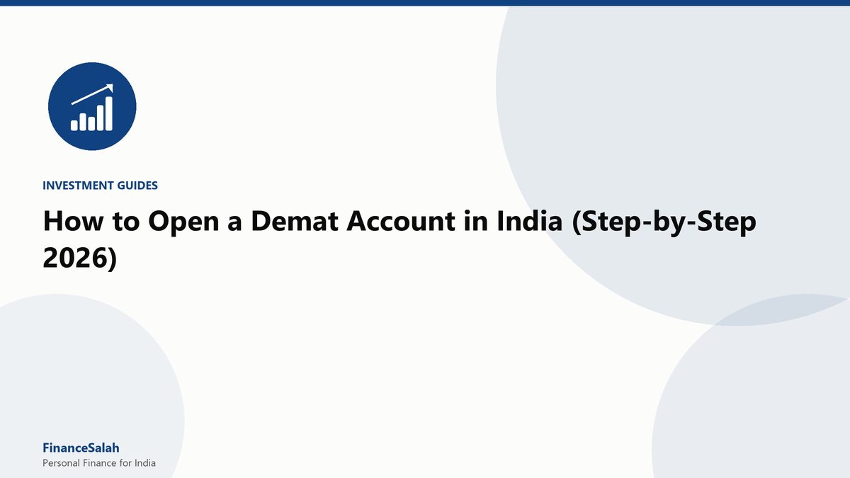 How to Open a Demat Account in India (Step-by-Step 2026)